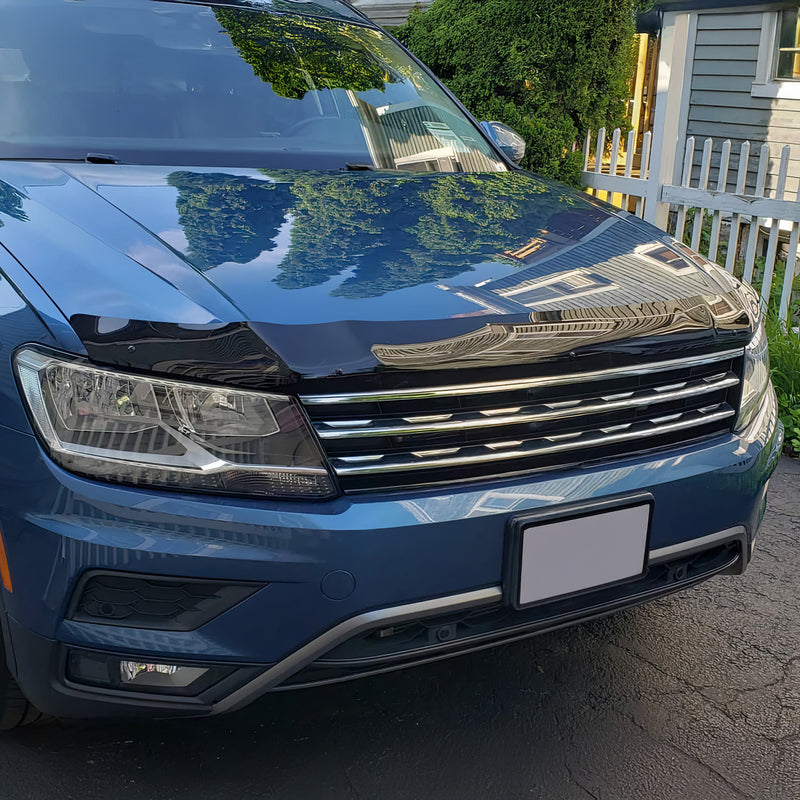 Motorhaube Deflektor Insekten Steinschlagschutz für VW Tiguan 2016-2020 Dunkel