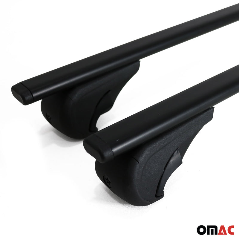 Dachträger Querträger für Audi A6 C7 Allroad 2012-2018 Metall Schwarz 2x