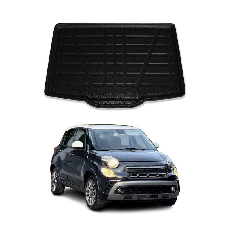 Kofferraumwanne Laderaumwanne für Fiat 500L 2013-2018 Gummi TPE Schwarz