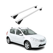 Dachträger Grundträger für Dacia Sandero Stepway I 2009-2012 Stahl Silber 2tlg
