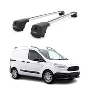 Dachträger Grundträger für Ford Transit Courier I 2014-2023 Aluminium Grau 2tlg