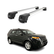 Dachträger Grundträger für Ford Explorer V 2011-2015 Pre-FL Aluminium Grau 2tlg