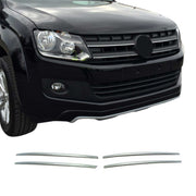 Kühlergrill Leisten Grillleisten für VW Amarok 2010-2016 Edelstahl Chrom 4tlg