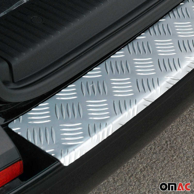 Ladekantenschutz Stoßstangenschutz für VW T6 T6.1 2015-2024 Einzeltür Alu Silber