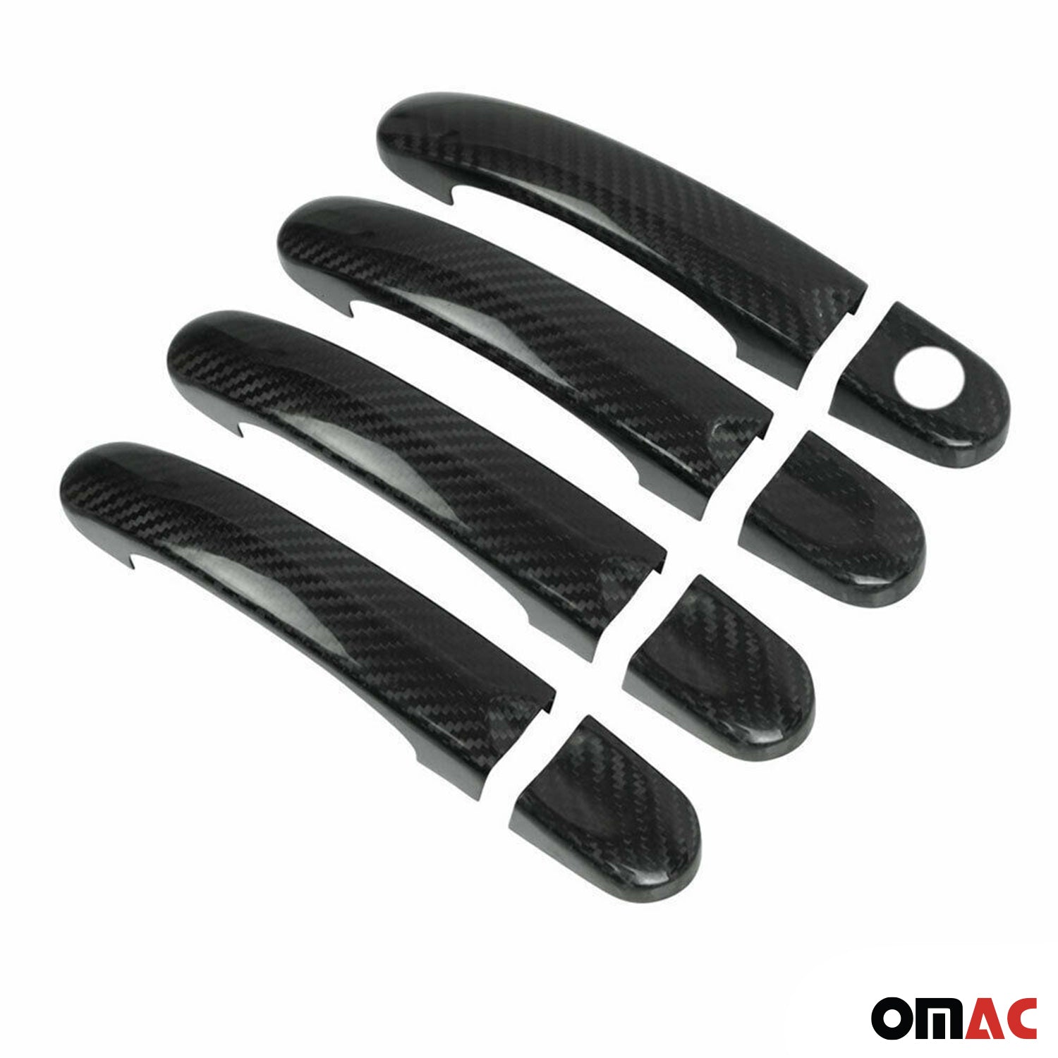 Türgriff Blende Carbon für VW Caddy 2003-2015 4Tür Kohlefaser Schwarz 8tlg