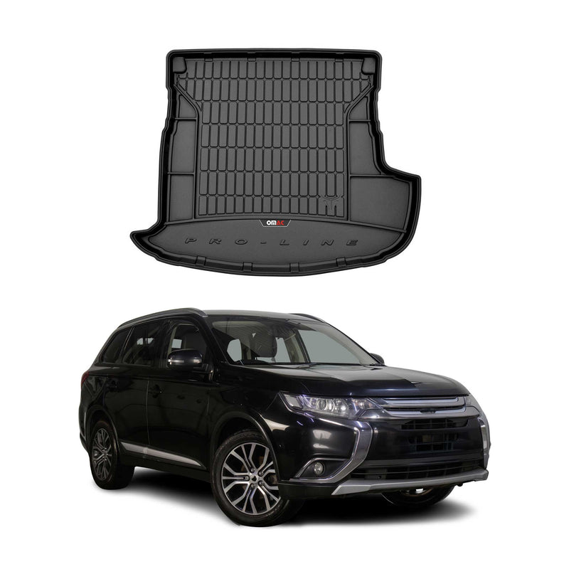 OMAC Gummi Kofferraumwanne für Mitsubishi Outlander 2012-2015 5Sitz TPE Schwarz