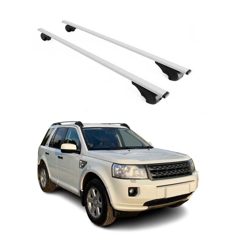 Dachträger Grundtäger für Land Rover Freelander 2 2007-2015 75kg Metall Grau 2x
