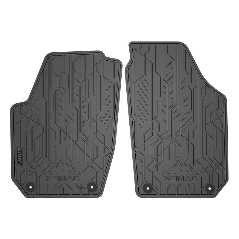 Fußmatten Gummimatten Automatten für Skoda Fabia II 2006-2014 Gummi Schwarz 2tlg