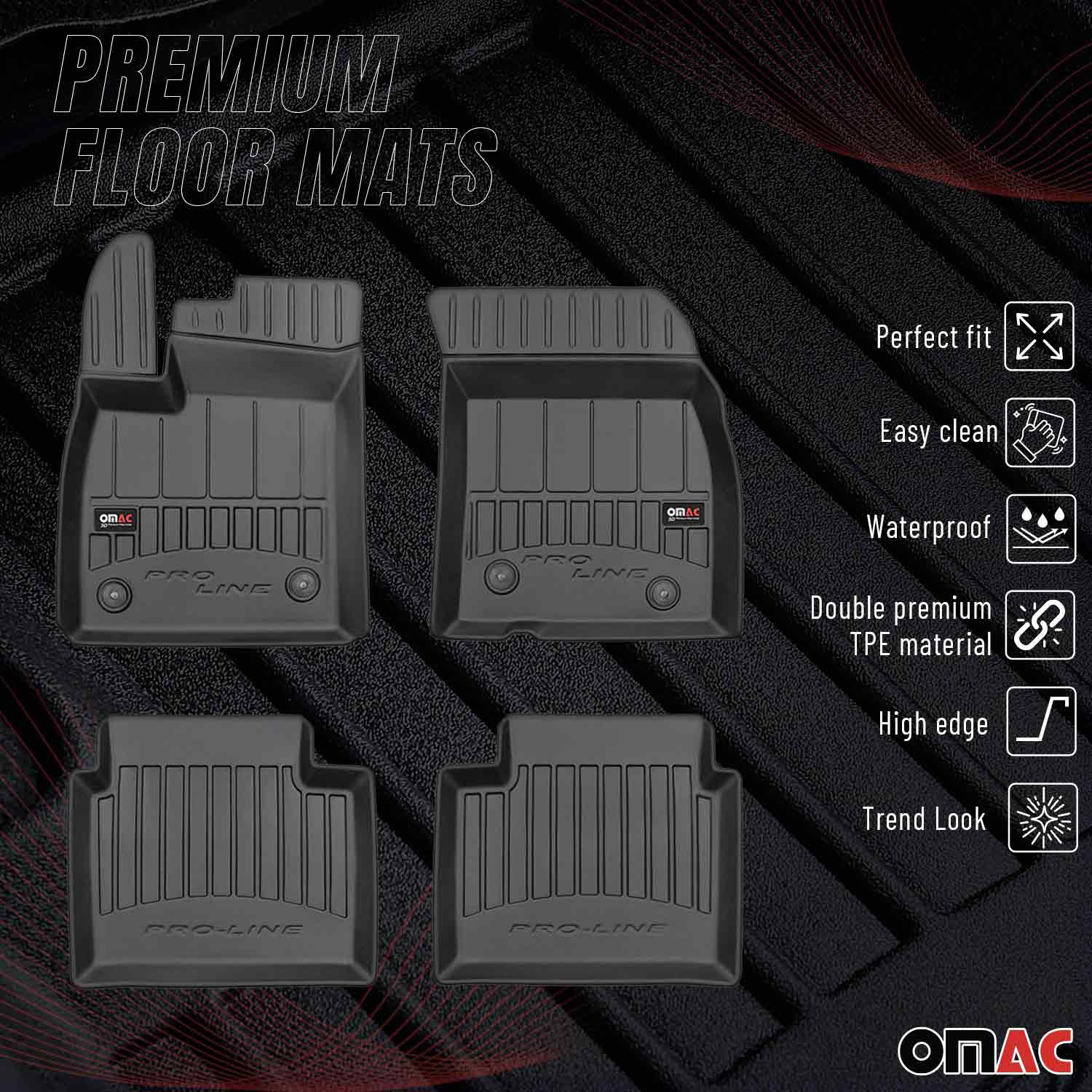 OMAC Gummi Fußmatten für Ford Focus mk4 2019-2025 Premium TPE Automatten
