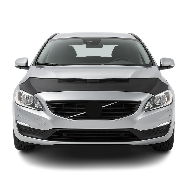 Haubenbra Steinschlagschutz Bonnet Bra für Volvo V60 2013-2018 Schwarz Halb