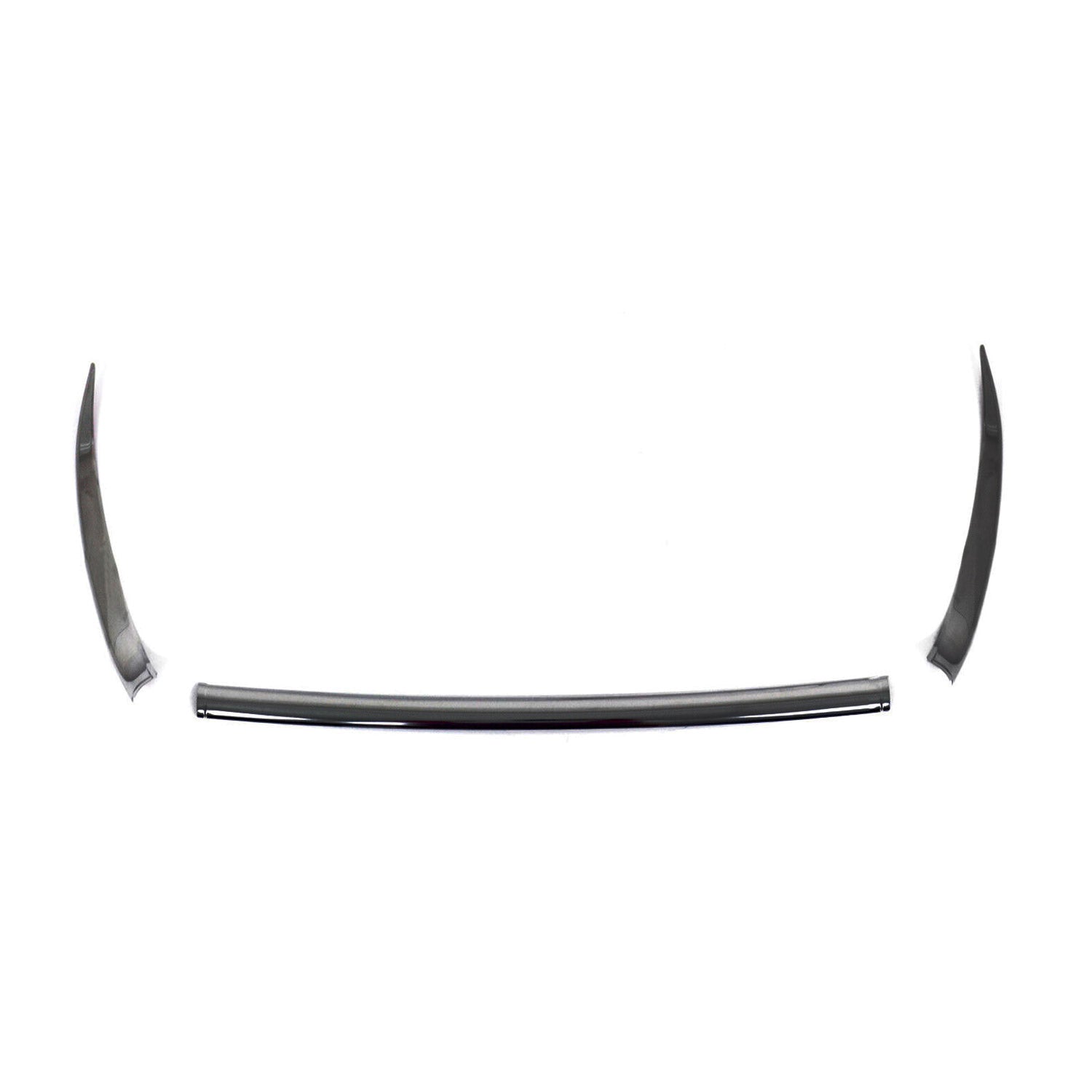 Kühlergrill Grillleisten für Peugeot 2008 2020-21 Edelstahl Dunkel Chrom 3tlg