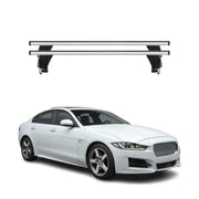 Menabo Dachträger Grundtäger für Jaguar XE 2015-2019 50kg Aluminium Silber 2 tlg