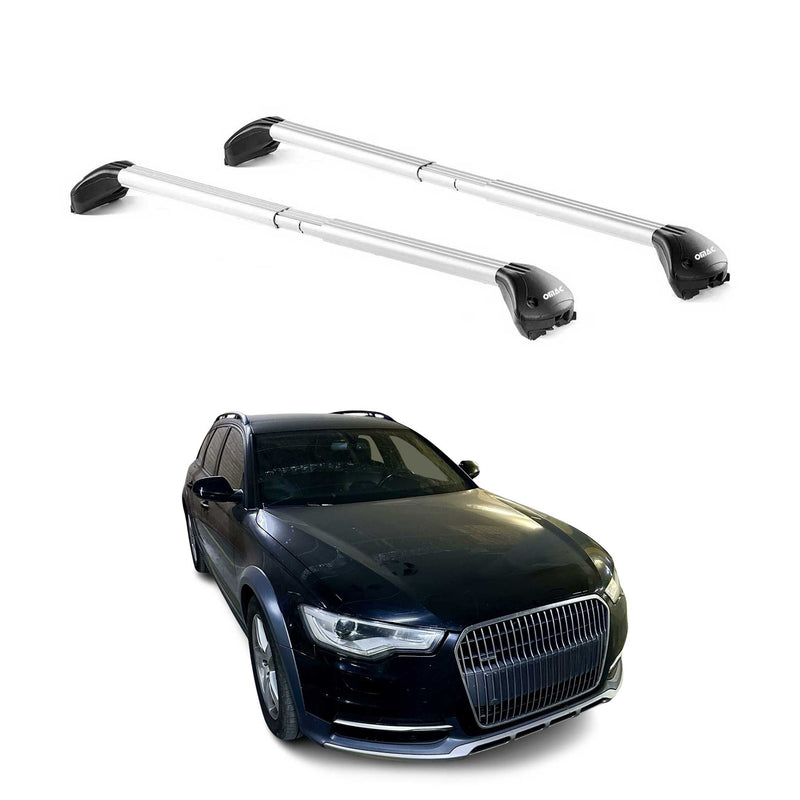 Dachträger Grundtäger für Audi A6 C7 Allroad 2012-2018 5tür 100kg Alu ABE Silber