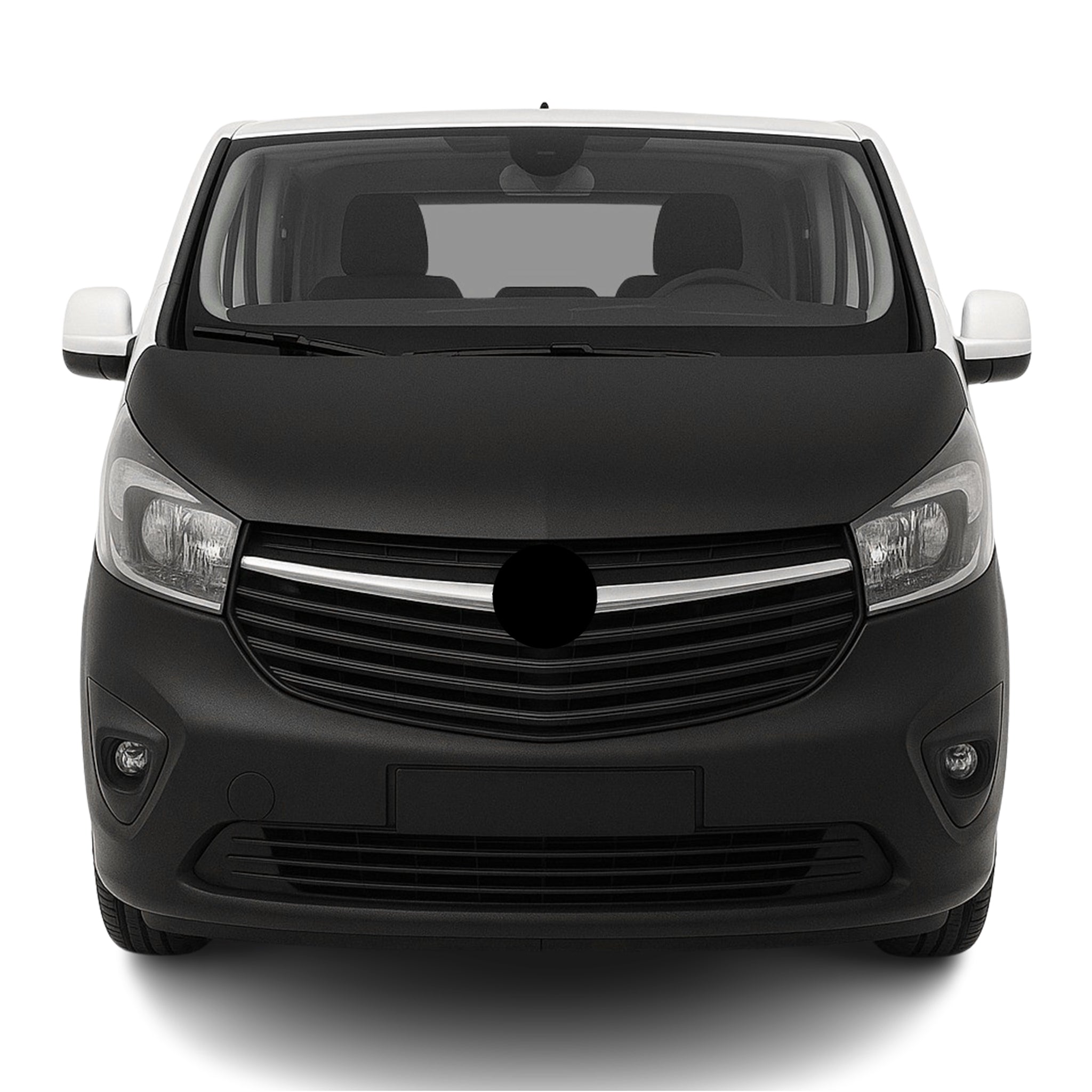Haubenbra Bonnet Bra Steinschlagschutz für Opel Vivaro B 2014-2019 Schwarz 1tlg