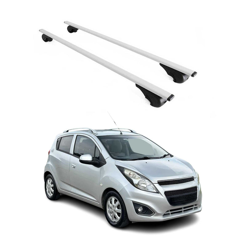 Dachträger Grundtäger für Chevrolet Spark M300 2010-2015 75kg Metall Silber 2x