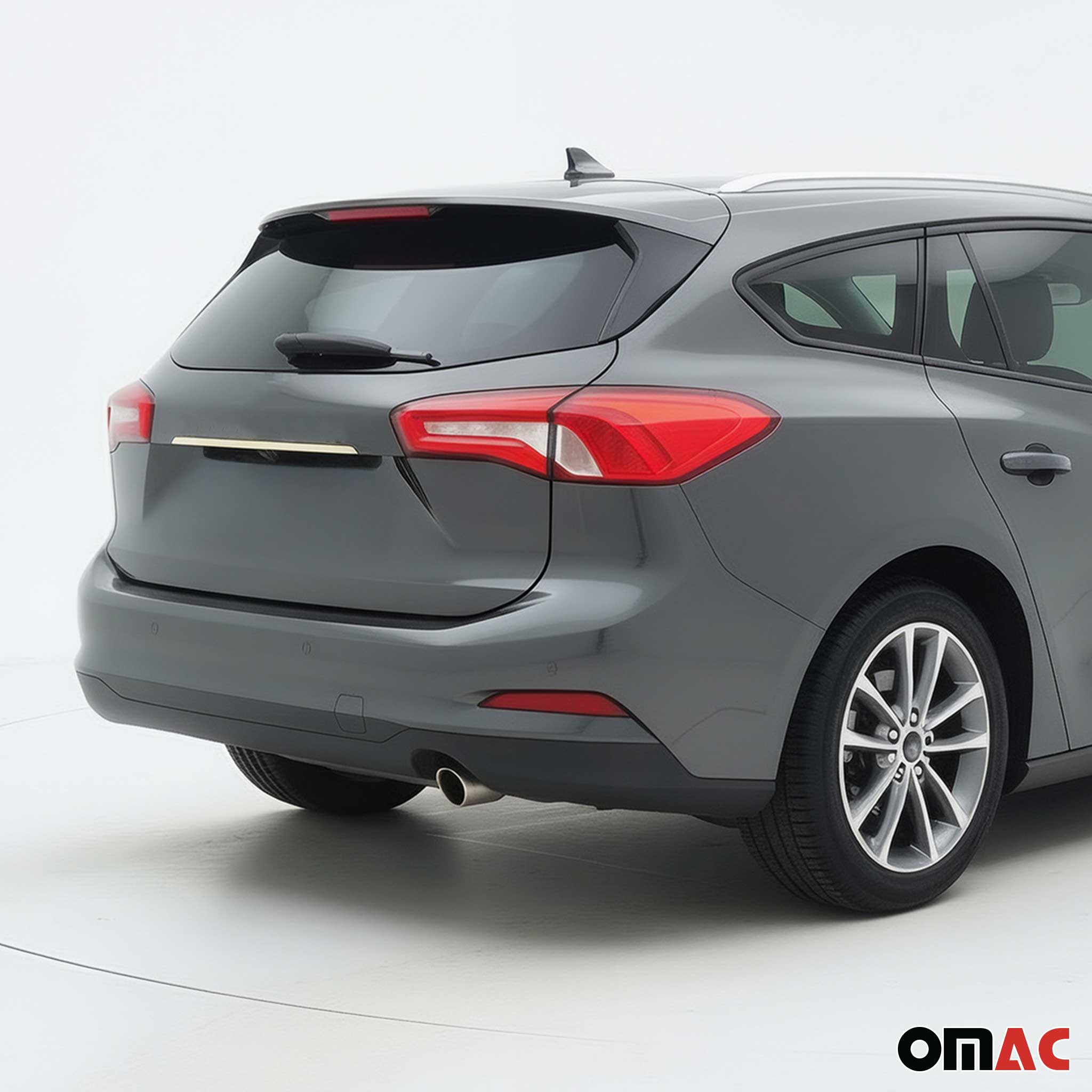 Kofferraumleiste Heckleiste für Ford Focus 2018-2021 Untere Edelstahl Chrom