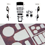 Innenraum Dekor Cockpit für Toyota Corolla 2007-2013 Limo Wurzelholz Optik 15tlg