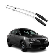 Dachreling Dachgepäckträger für Alfa Romeo Tonale 2022-2026 Alu Grau