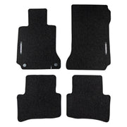 Velours Fußmatten für Mercedes-Benz C-Klasse W204 S204 2007-2014 Schwarz 4 tlg