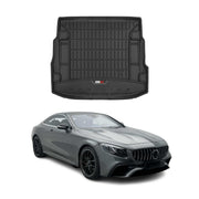 OMAC Gummi Kofferraumwanne für Mercedes S Klasse S217 2014-2020 TPE Schwarz
