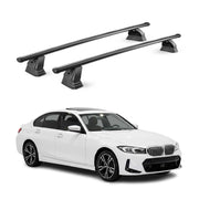 Stahl Dachträger für BMW 3er G20 2019-2026 TÜV Abschließbar 75 kg 2tlg Schwarz