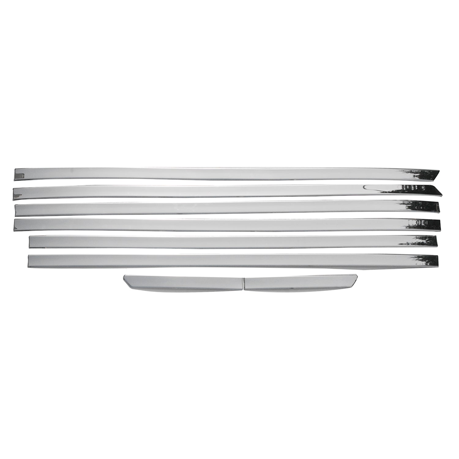 Fensterleisten Zierleisten für Ford Tourneo Custom V362 2013-2023 Stahl Chrom 8x