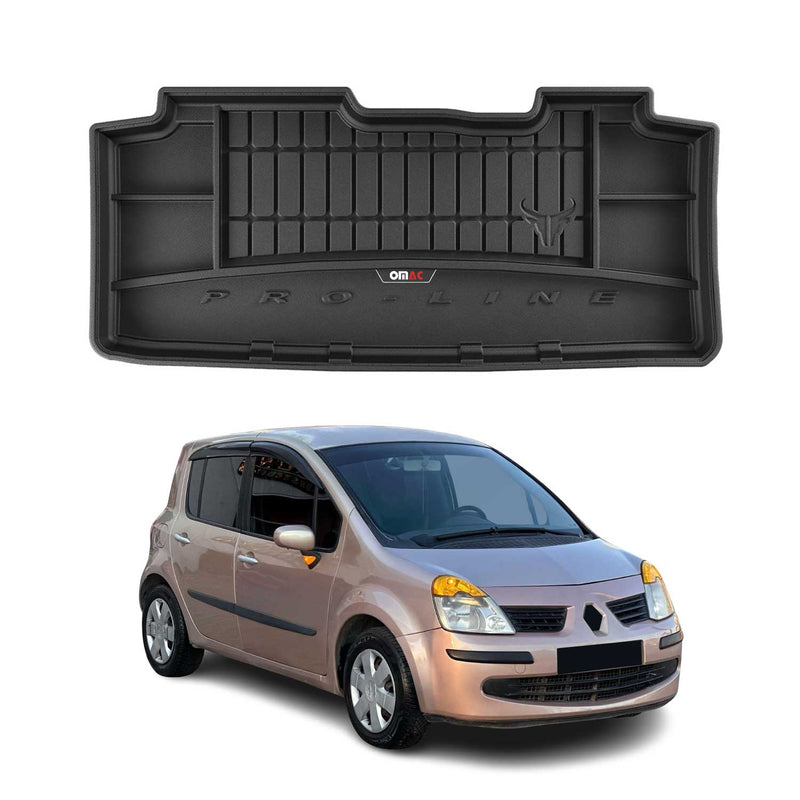 OMAC Gummi Kofferraumwanne für Renault Modus 2004-2012 TPE Laderaumwanne Schwarz