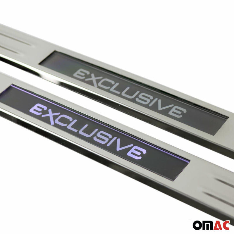 Einstiegsleisten Türschweller Exclusive für Fiat Linea 2006-2024 Chrom LED 2tlg