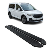 Schweller Trittbretter für Ford Tourneo Connect 2021-2026 Kurzer Alu Schwarz