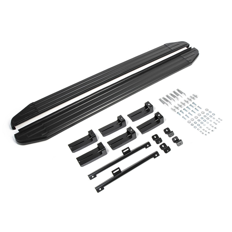 Trittbretter Seitenschweller für Skoda Kodiaq 2017-2024 Alu Schwarz ABE