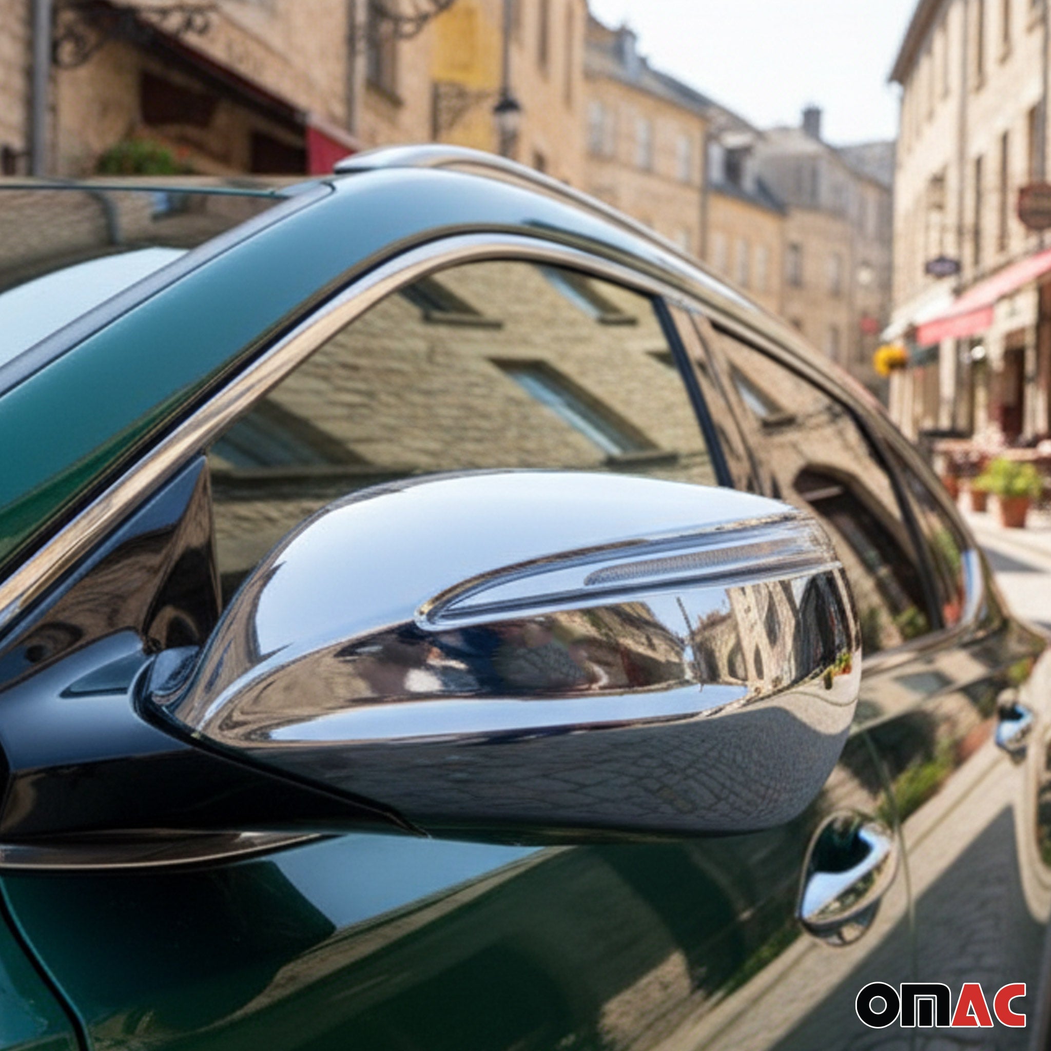 Spiegelkappen Spiegelabdeckung für Hyundai Santa Fe ix45 2012-2018 Chrom ABS