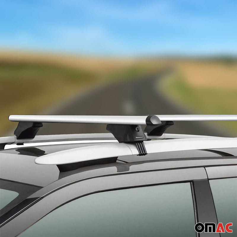 Menabo Dachträger Grundtäger für VW Passat Alltrack B7 2012-2014 75kg Alu Grau