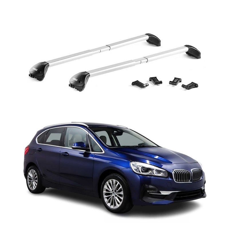 Dachträger Grundtäger für BMW 2er Active Tourer F45 2014-2021 100kg Alu Grau ABE