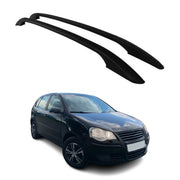 Aluminium Dachreling Relingträger für VW Polo 2001-2009 Schwarz 2tlg