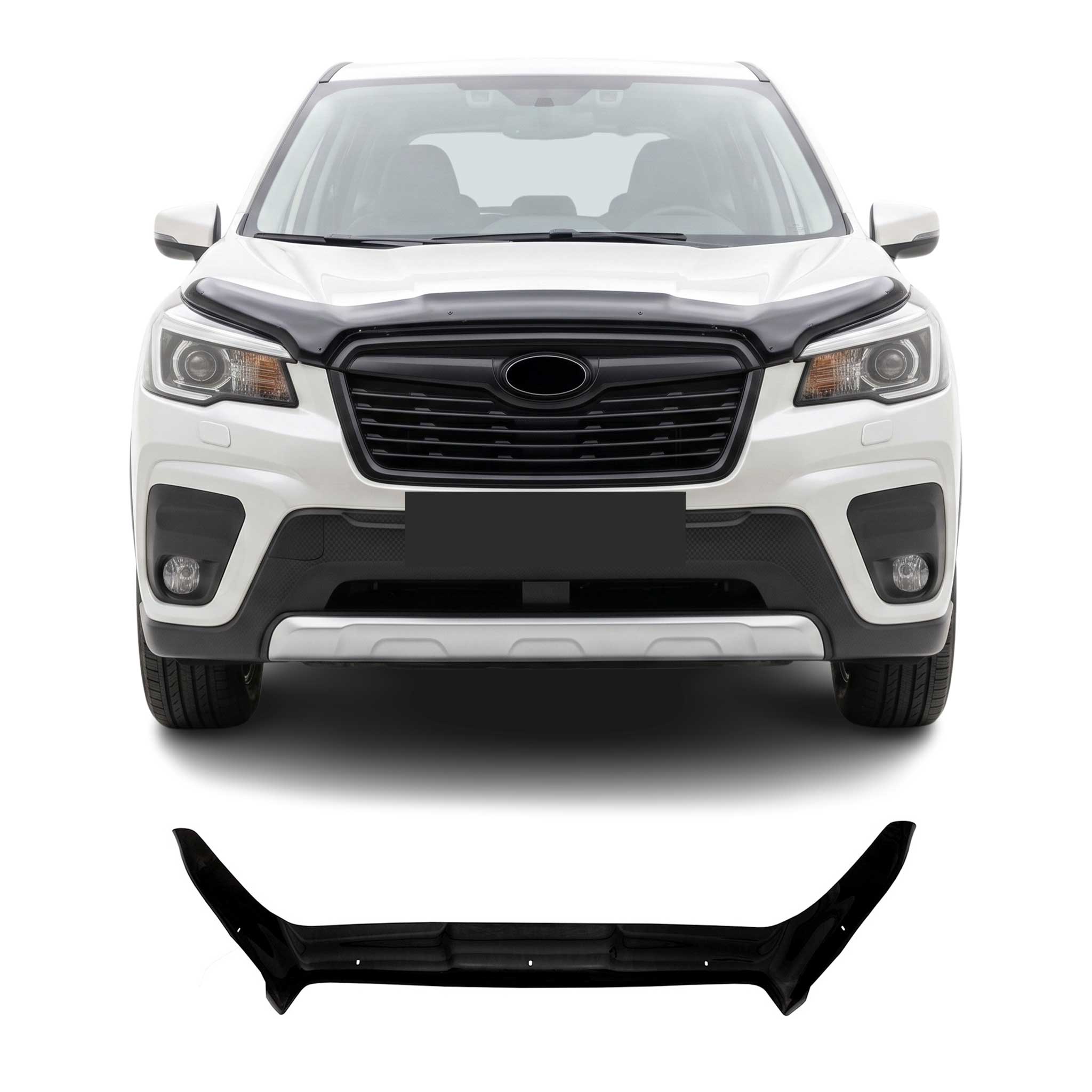Motorhaube Deflektor Insektenschutz für Subaru Forester V 2018-2025 Dunkel