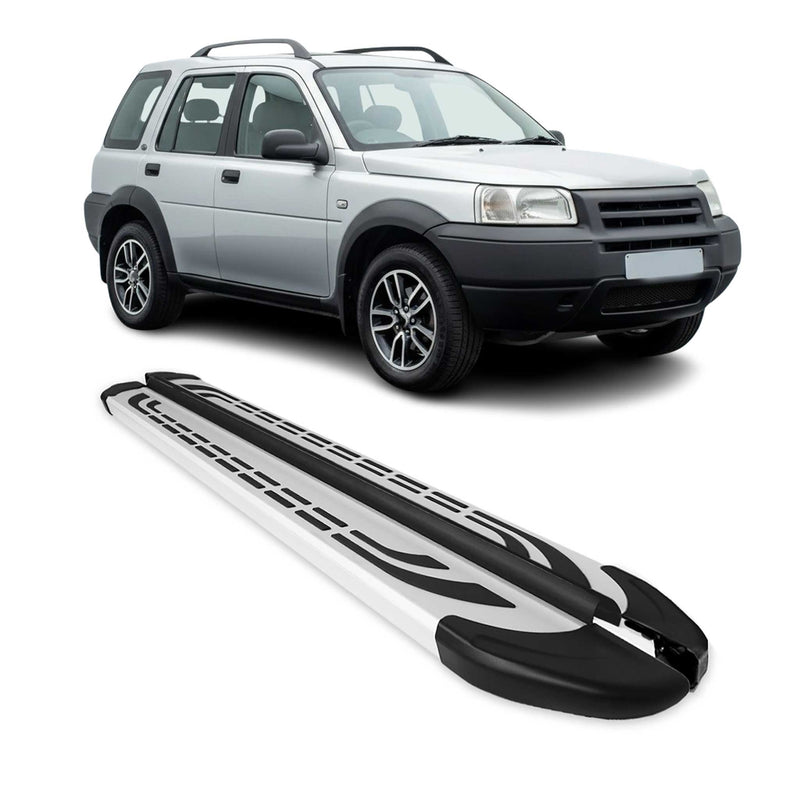 Trittbretter Schweller Seitenbretter für Land Rover Freelander LN 1997-2006 Alu