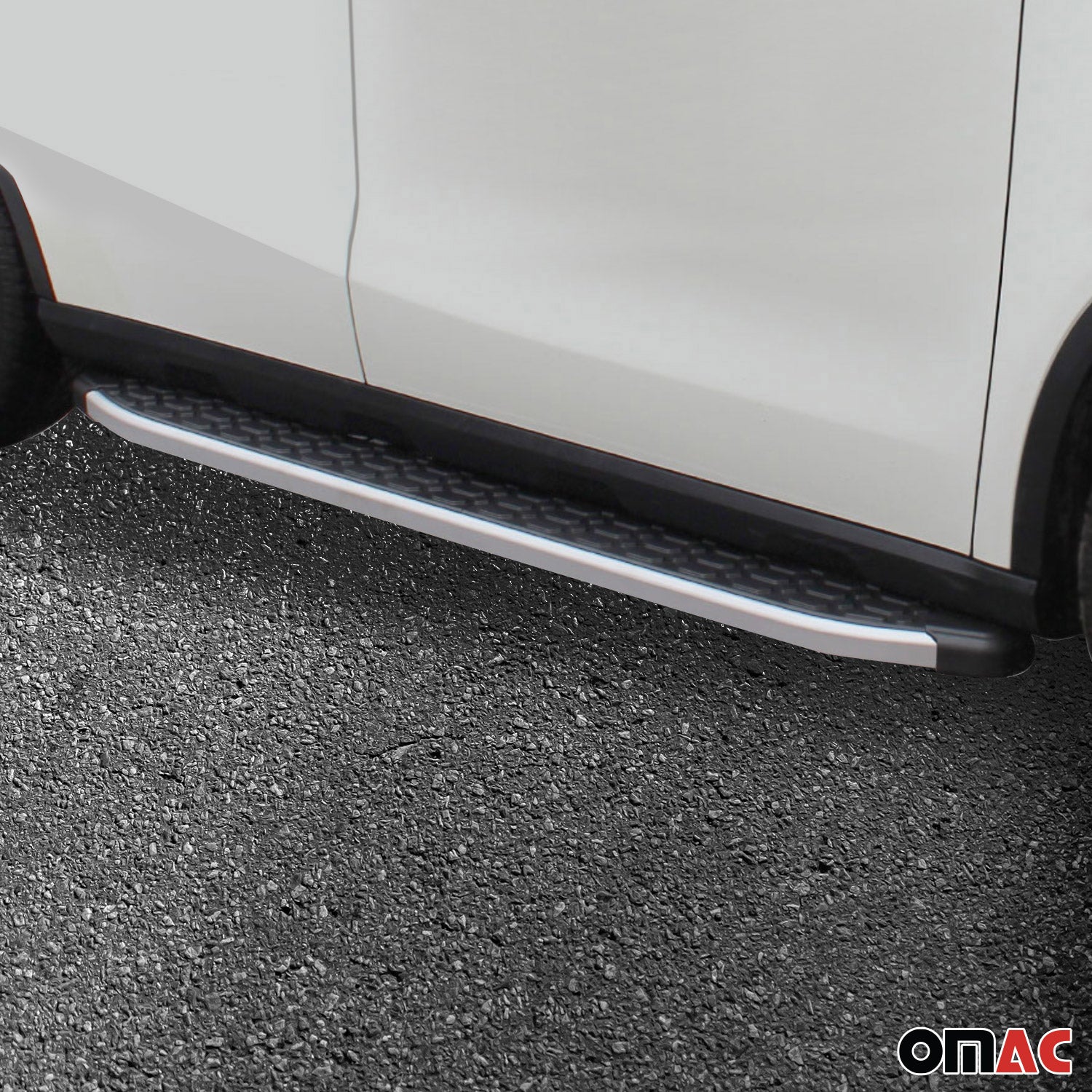 Alu Trittbretter Seitenschweller für Kia Stonic 2017-2026 Schwarz Silber 2tlg
