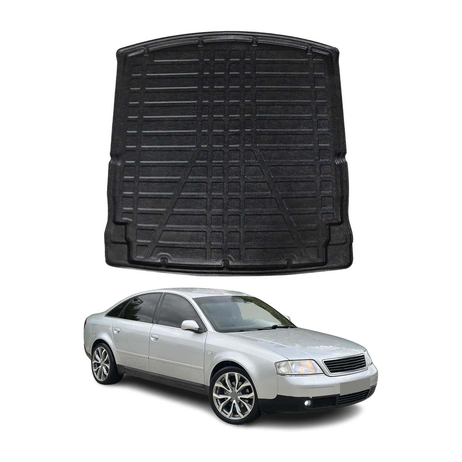 Kofferraumwanne Laderaumwanne für Audi A6 C5 Limo 1997-2004 Gummi TPE