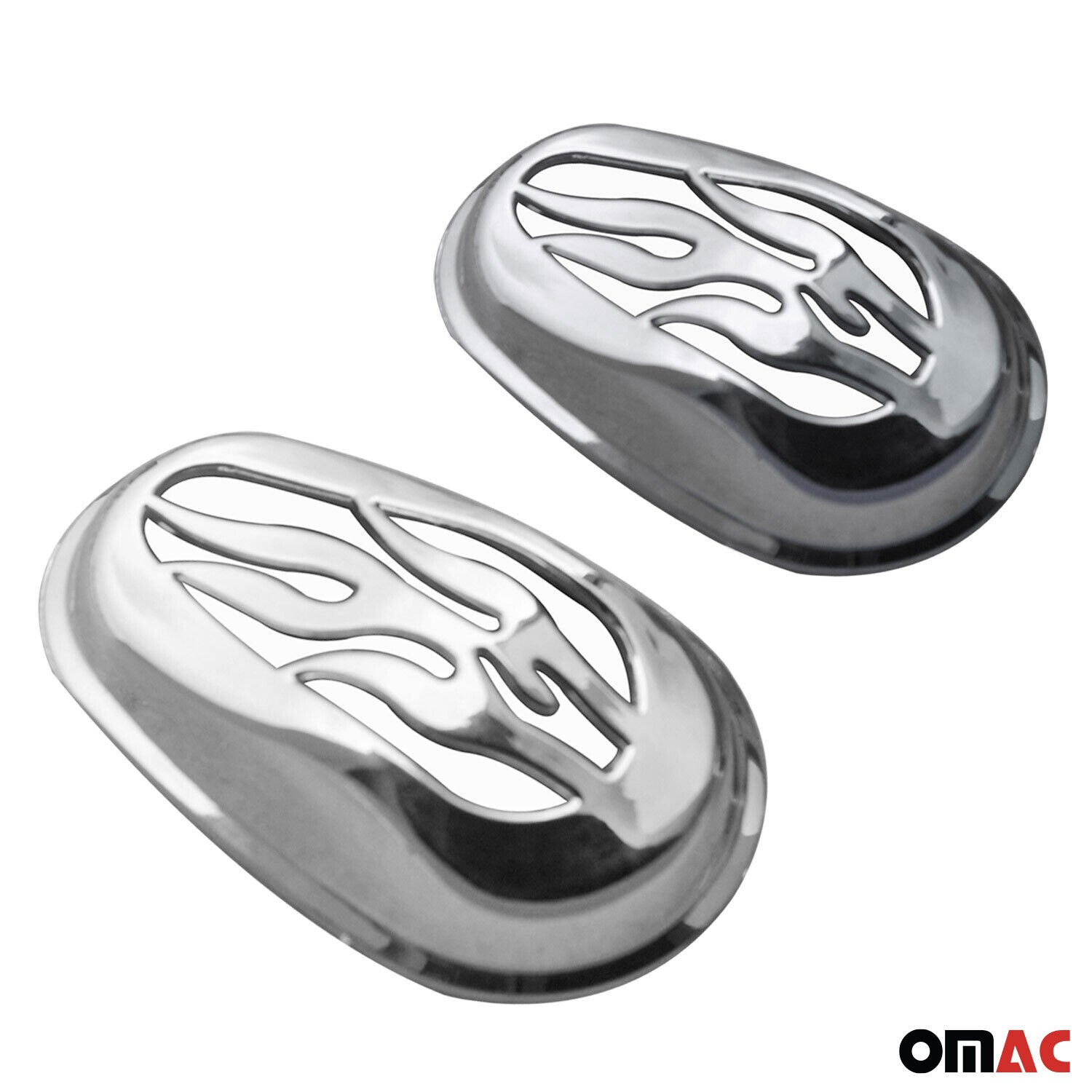 Blinkerrahmen Signalblende Seitenblinker für Opel Corsa C 2000-2006 Chrom ABS 2x