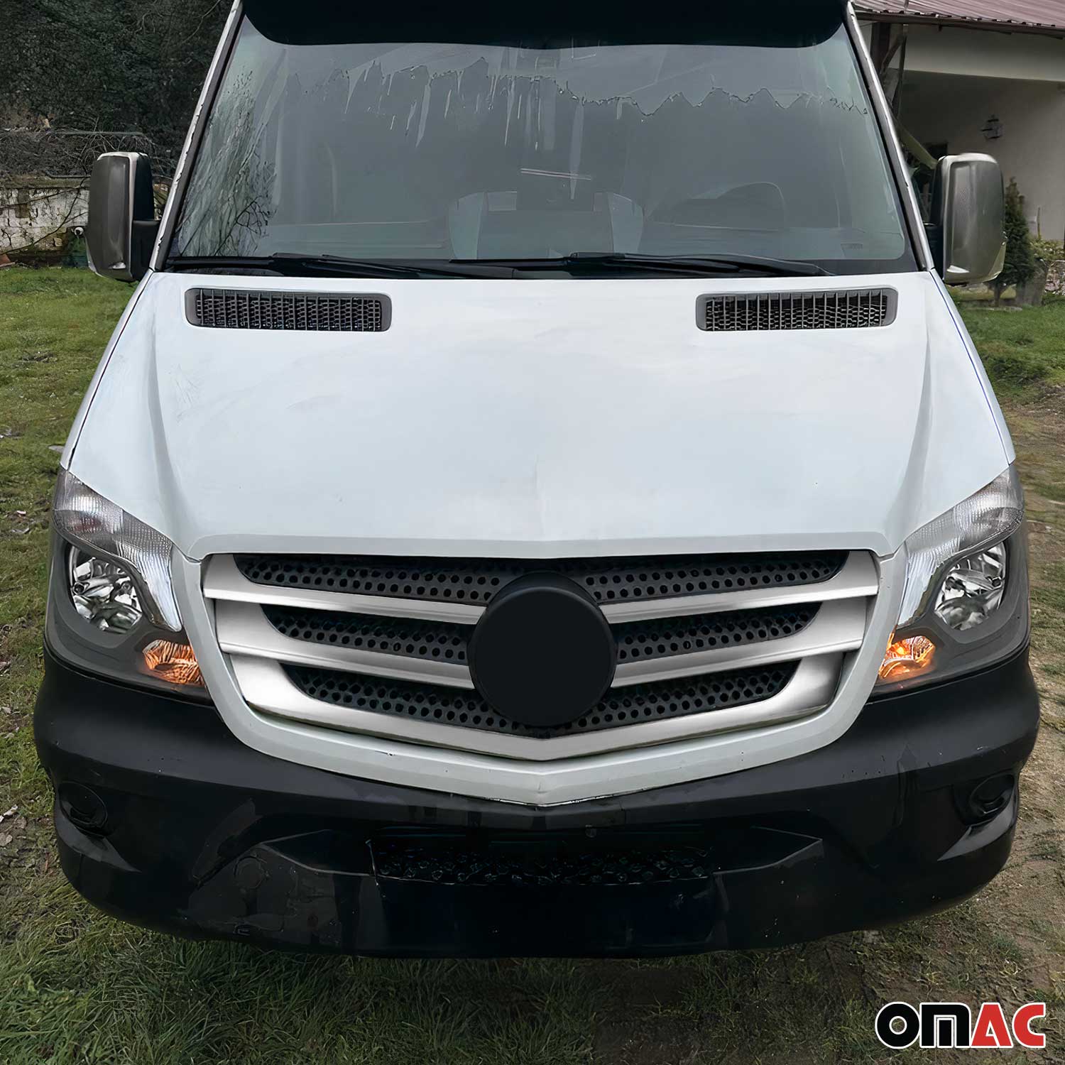 Kühlergrill Grillleisten für Mercedes Sprinter W906 2013-2018 Gebürstet Chrom 5x