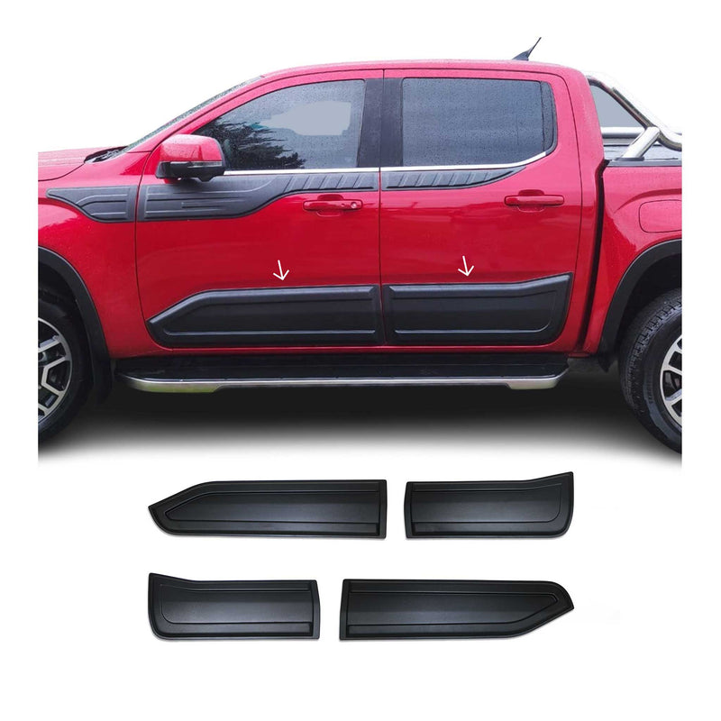 Türschutzleisten Seitenschutz für VW Amarok  2023-2025 ABS Schwarz 4tlg