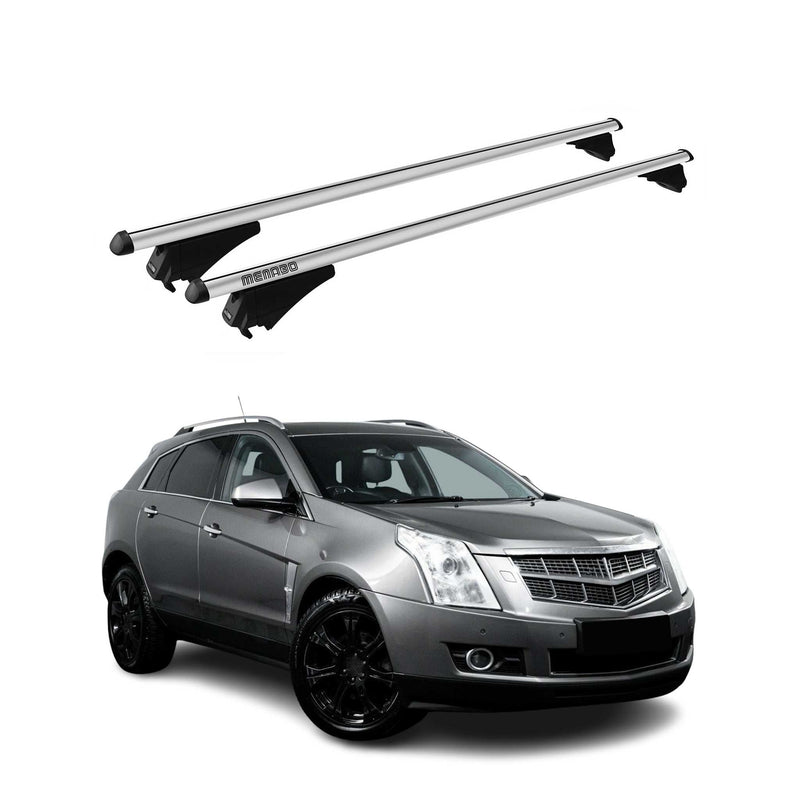 Menabo Dachträger Grundtäger für Cadillac SRX 2010-2016 75kg Alu Silber 2 tlg