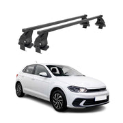 Menabo Dachträger Grundtäger für VW Polo 2021-2026 50kg Stahl Schwarz 2 tlg