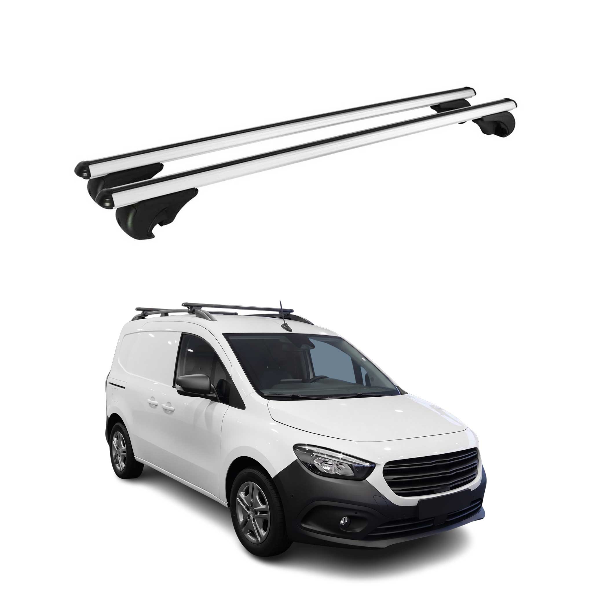 Dachträger Grundträger für Mercedes Citan W420 2021-2026 TÜV Aluminium Silber 2x
