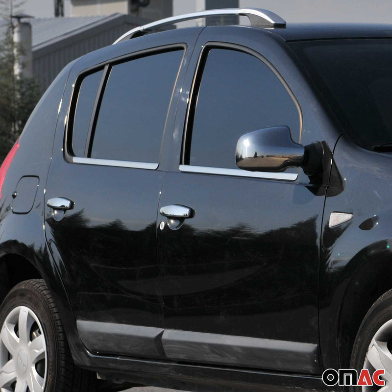 Fensterleisten Zierleisten für Dacia Sandero 2008-2012 Edelstahl Chrom 4tlg