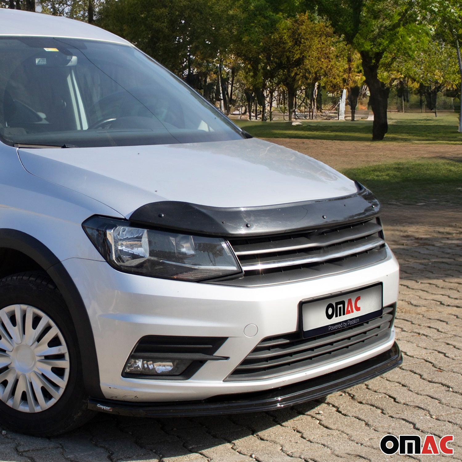Motorhaube Deflektor Insekten Steinschlagschutz für VW Caddy 2015-2020 Dunkel