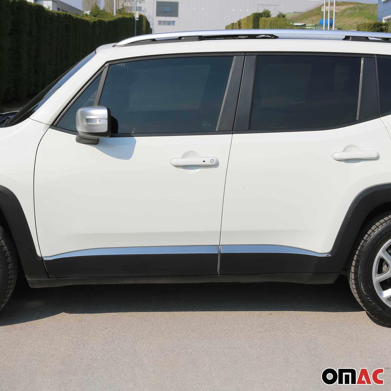 Seitentürleiste Türleisten Türschutzleiste für Jeep Renegade 2015-2024 Chrom 4x