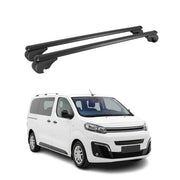Dachträger Grundträger für Citroen SpaceTourer 2016-26 TÜV Aluminium Schwarz 2x
