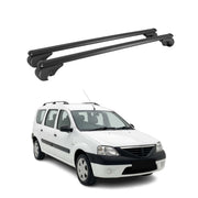 Dachträger Grundträger für Dacia Logan MCV I 2006-2013 TÜV Aluminium Schwarz 2x