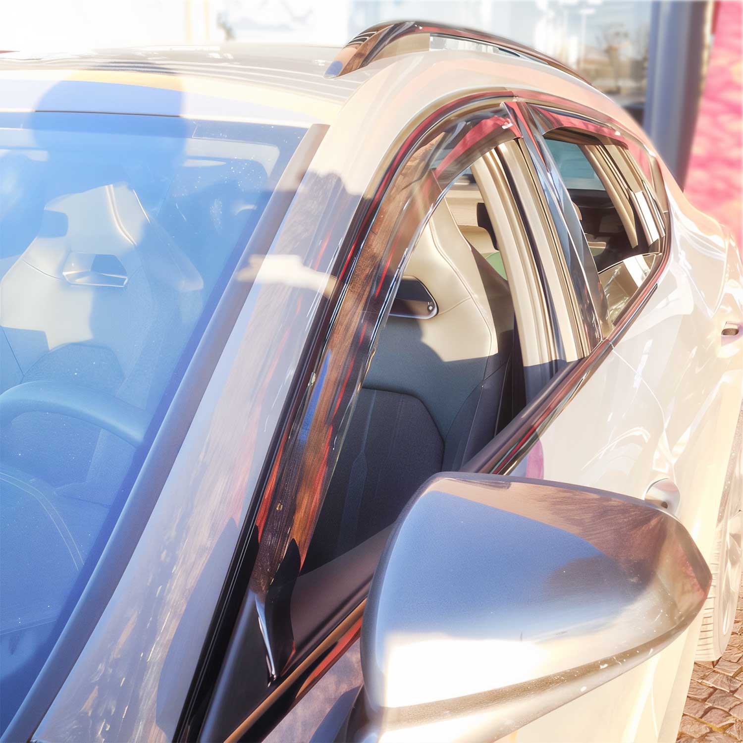 Windabweiser Regenabweiser für Cupra Formentor 2020-2025 Dunkel Acryl 4tlg